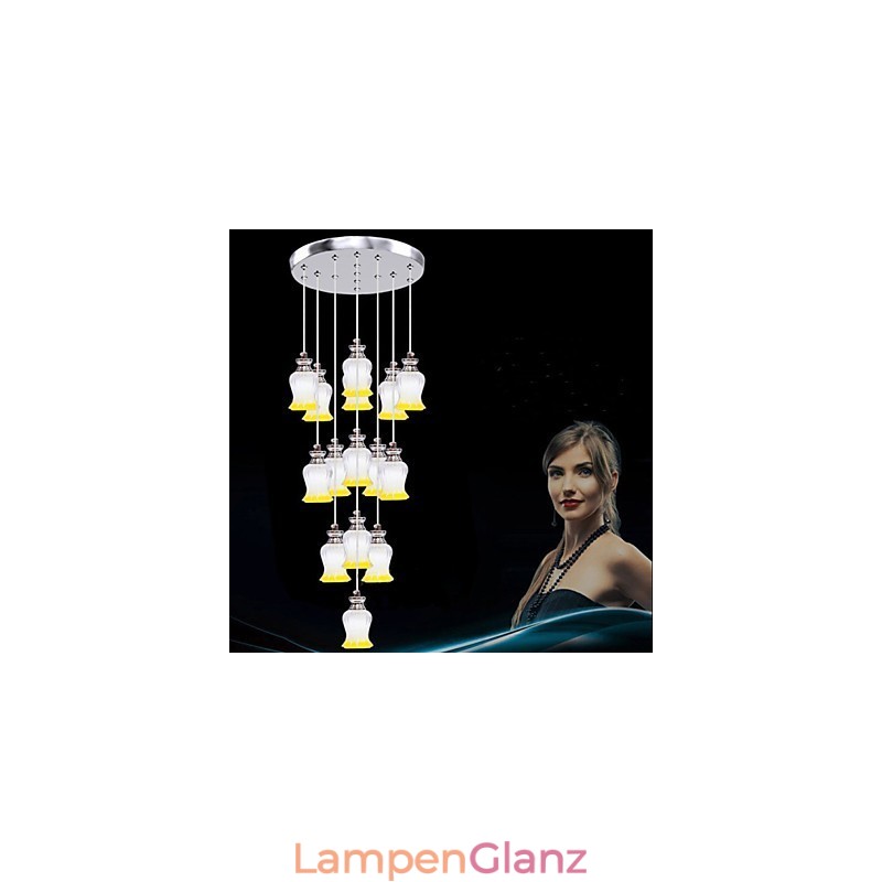 Restaurant 15 Kopf des modernen einfachen Kristall Anhänger Anhänger