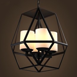 Top level Americange Vintage schwarz Eisen Lampe Moderne Kronleuchter Kronleuchter 4 lichter