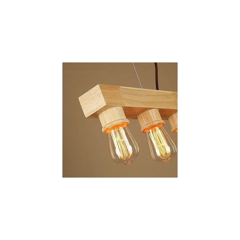 Pendelleuchten Country Holz Bambus
