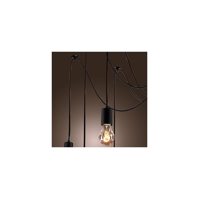 Kronleuchter Vintage Design Glühbirnen inklusive Wohnzimmer 10 Lichter Pendelleuchte