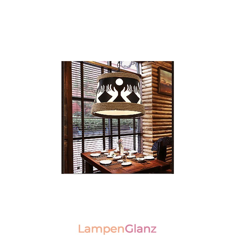 Hanf American Retro Cafe Einfacher Pastoral Kronleuchter