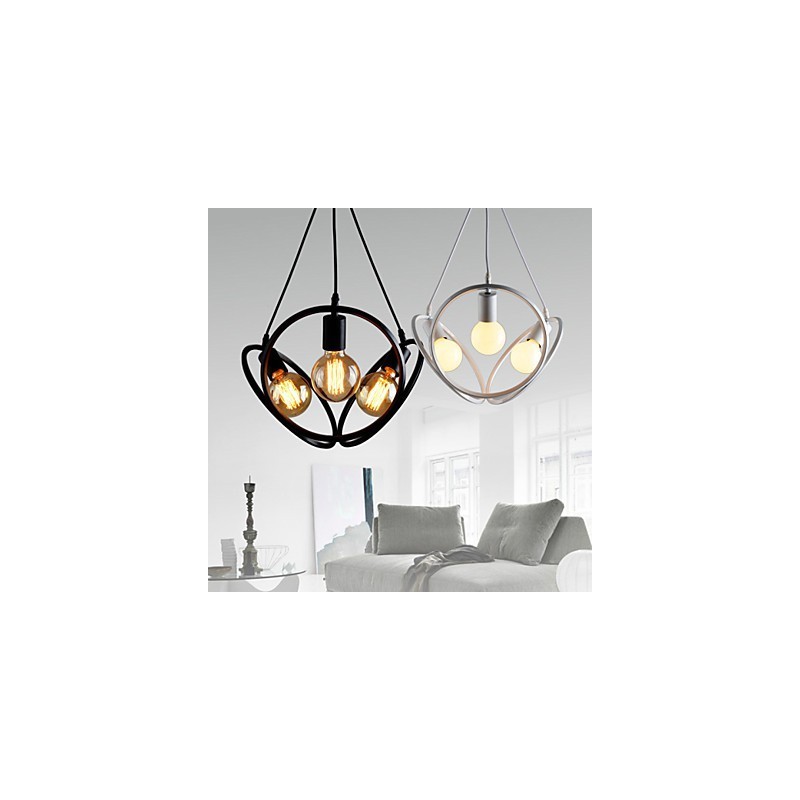 3 Lichter Kronleuchter Pendelleuchte Traditionell Klassisch Retro Metall