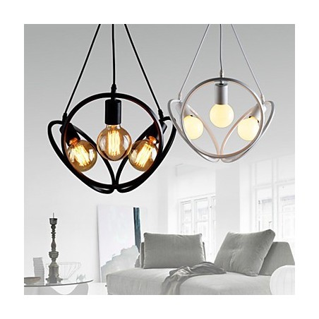 3 Lichter Kronleuchter Pendelleuchte Traditionell Klassisch Retro Metall 3 Lichter Kronleuchter Pendelleuchte Traditionell Klassisch Retro Metall