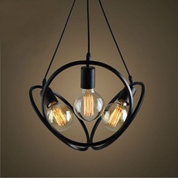 3 Lichter Kronleuchter Pendelleuchte Traditionell Klassisch Retro Metall