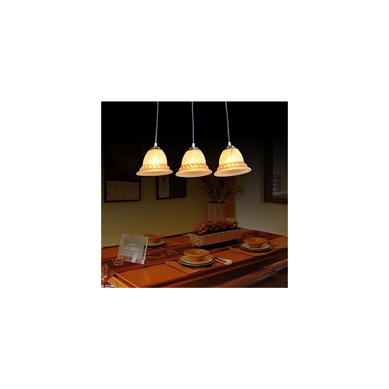 Pendelleuchte Drei Lichter Bronze Europäische Retro Klassisch