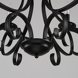 3 Lichter Retro Kronleuchter Country Metall