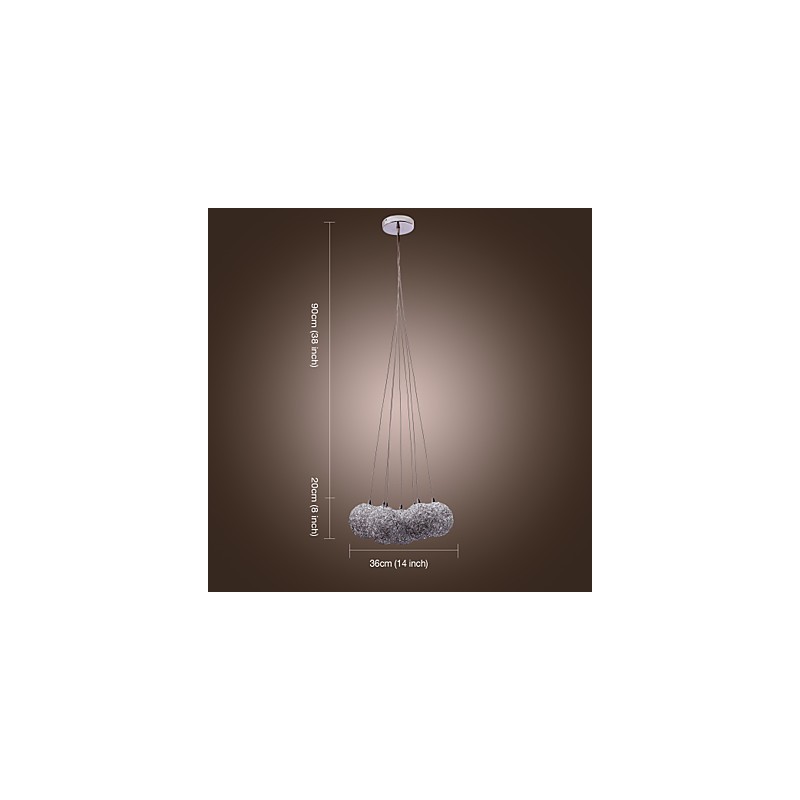 Moderne Pendelleuchte aus Aluminium mit 7 Lichtern