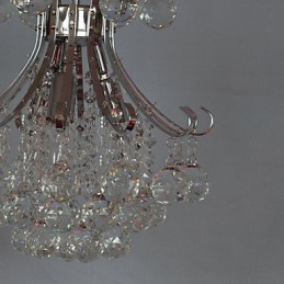 Moderne zeitgenössische Kristall Mini Stil Galvanisierte Kronleuchter Pendelleuchte