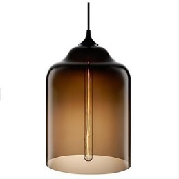 Retro Kreative Einkopf Glas Pendelleuchte Cafe Im Goldfischglas