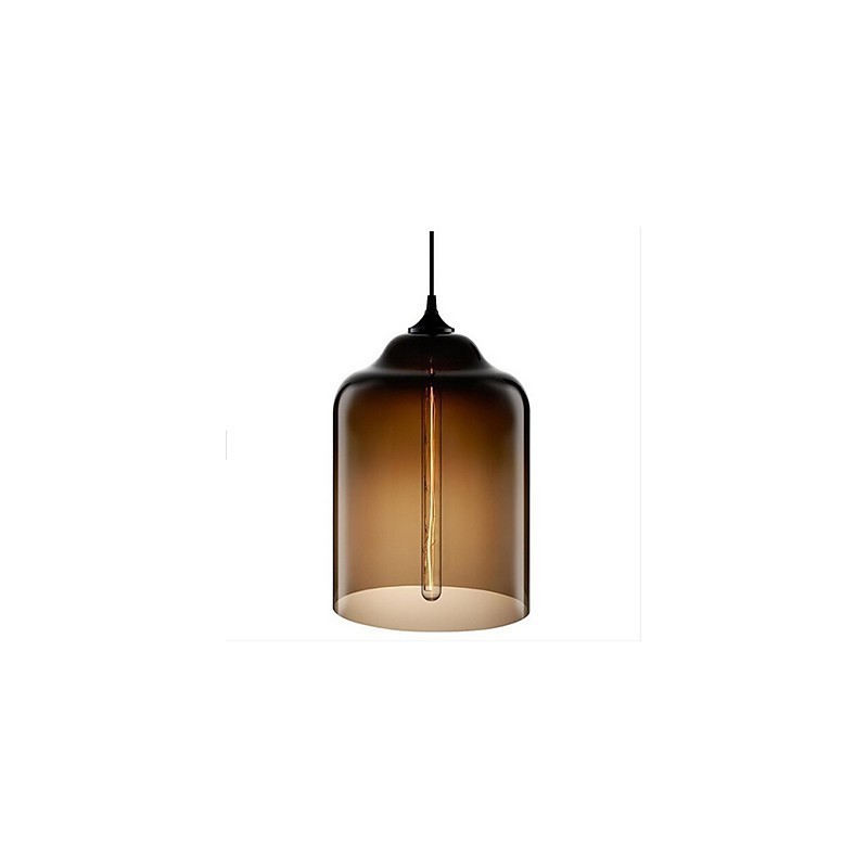 Retro Kreative Einkopf Glas Pendelleuchte Cafe Im Goldfischglas