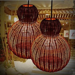 Kronleuchter aus Hyazinthenrattan