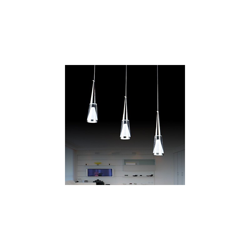 3 Lichter Pendelleuchte Modern Zeitgenössisch Metall