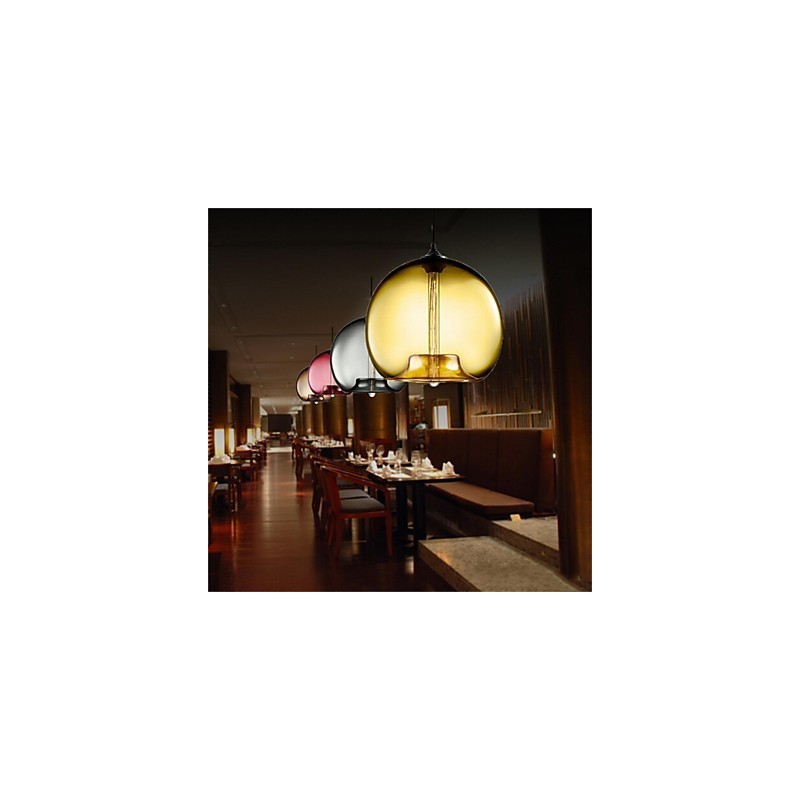 Retro Kreative Einkopf Glas Pendelleuchte Cafe Im Goldfischglas