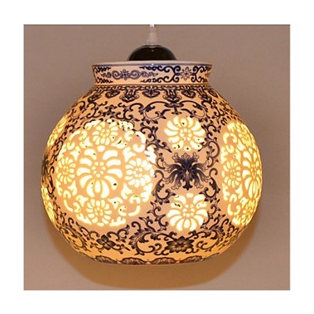 Retro Keramik lampe lampe Treppe Blau Single Head Kronleuchter Kreative Retro Keramik lampe lampe Treppe Blau Single Head Kronleuchter Kreative