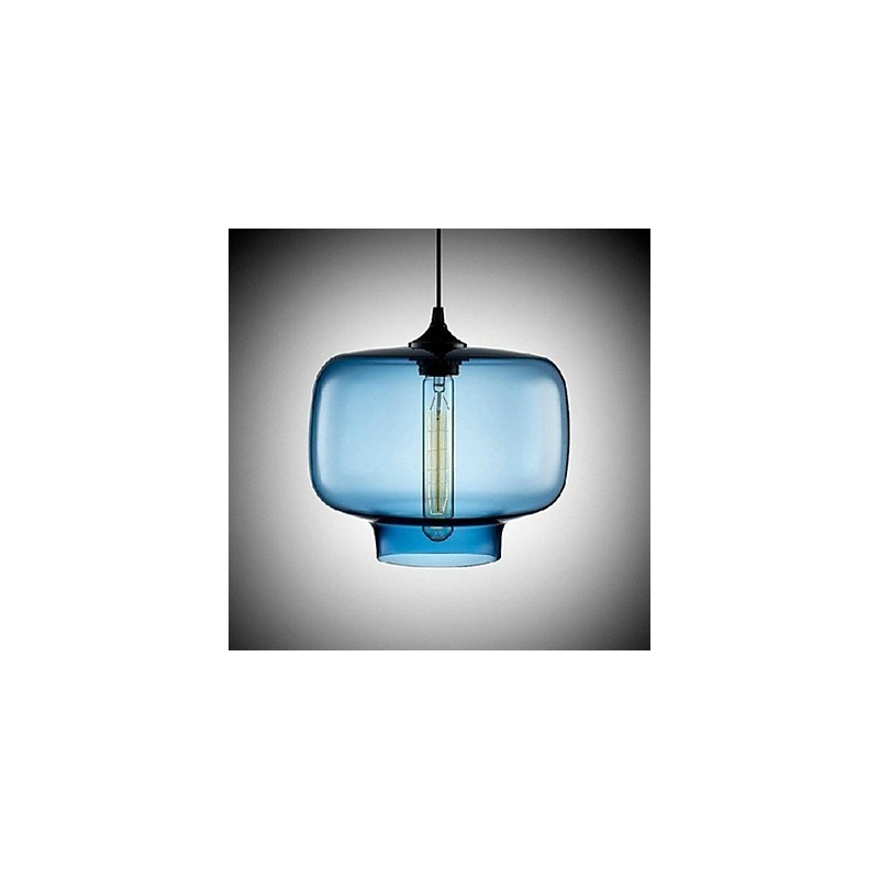 Flaschendesign-Anhänger 1 Licht Prägnante Eisenmalerei
