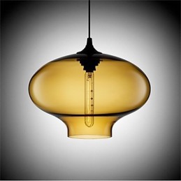 Retro Kreative Einkopf Glas Pendelleuchte Cafe Im Goldfischglas