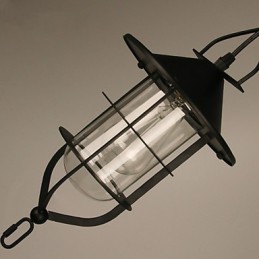 Pendelleuchte aus Metall im Mini-Retro-Stil