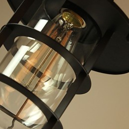 Pendelleuchte aus Metall im Mini-Retro-Stil