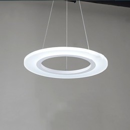 Pendelleuchte Runder Deckenleuchter Milchig Acryl Deckenleuchten mit Einzelring