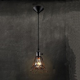 Amerikanischen Land Industrielle Wind Lampe Retro Kleine Kronleuchter Eisen Käfig