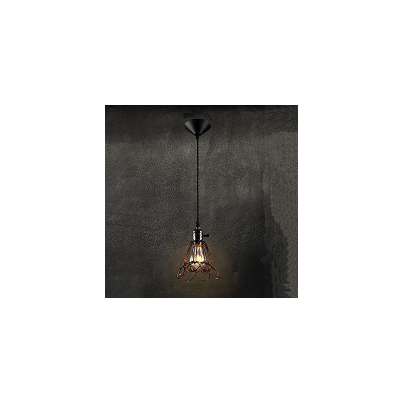 Amerikanischen Land Industrielle Wind Lampe Retro Kleine Kronleuchter Eisen Käfig