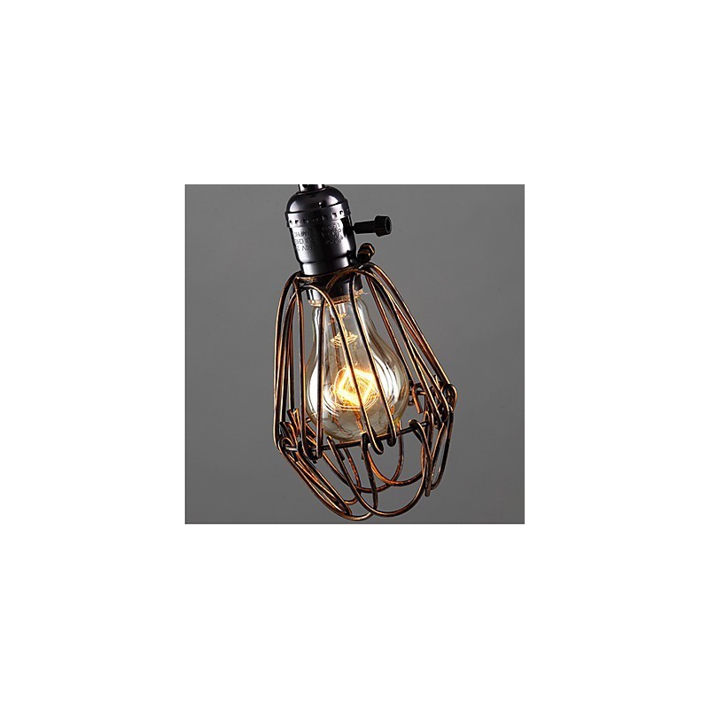 Amerikanischen Land Industrielle Wind Lampe Retro Kleine Kronleuchter Eisen Käfig