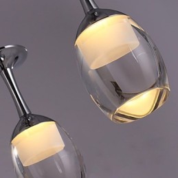 Pendelleuchten 3 Lichter Runde Rückplatte Moderne Zeitgenössische Metall