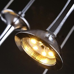 Pendelleuchten 3 Lichter Runde Rückplatte Moderne Zeitgenössische Metall