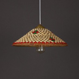 Kaffee Bambus Hüte Hut Kronleuchter Lampe