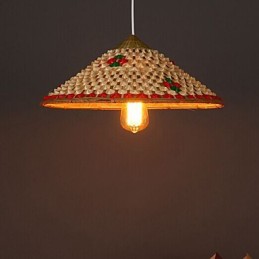 Kaffee Bambus Hüte Hut Kronleuchter Lampe