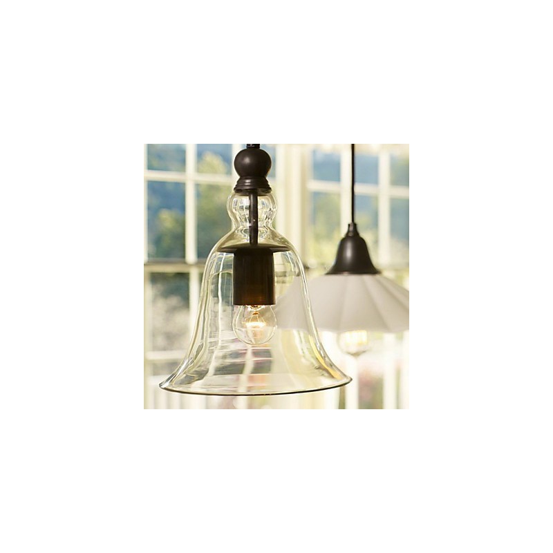 Traditionelle klassische Vintage-Pendelleuchte im Mini-Schalenstil