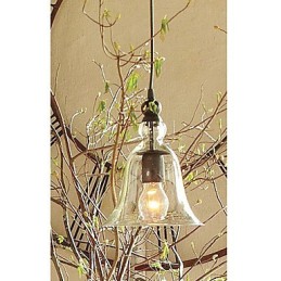 Traditionelle klassische Vintage-Pendelleuchte im Mini-Schalenstil