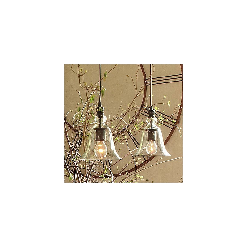 Traditionelle klassische Vintage-Pendelleuchte im Mini-Schalenstil