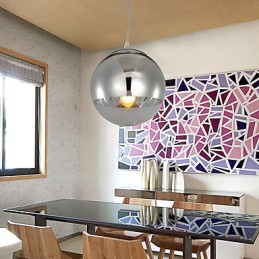 Pendelleuchte mit 1 Licht in Kugelform