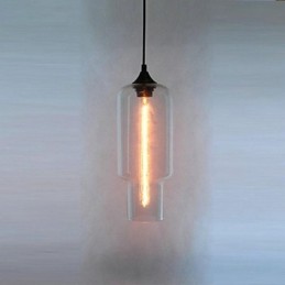 Moderne Glas-Pendelleuchte im braunen Blasen-Design