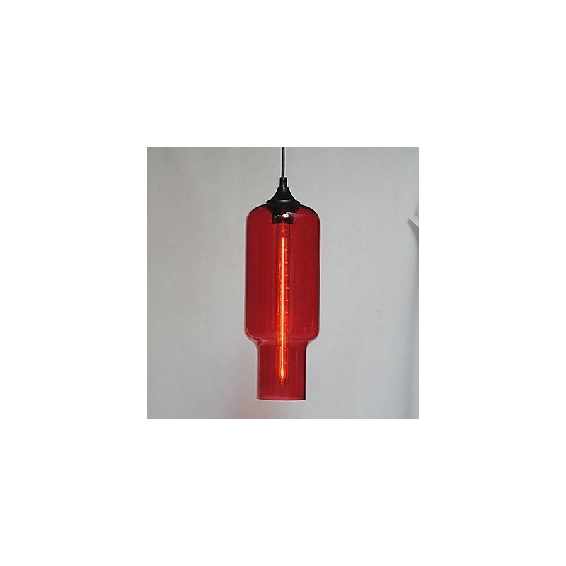 Moderne Glas-Pendelleuchte im braunen Blasen-Design