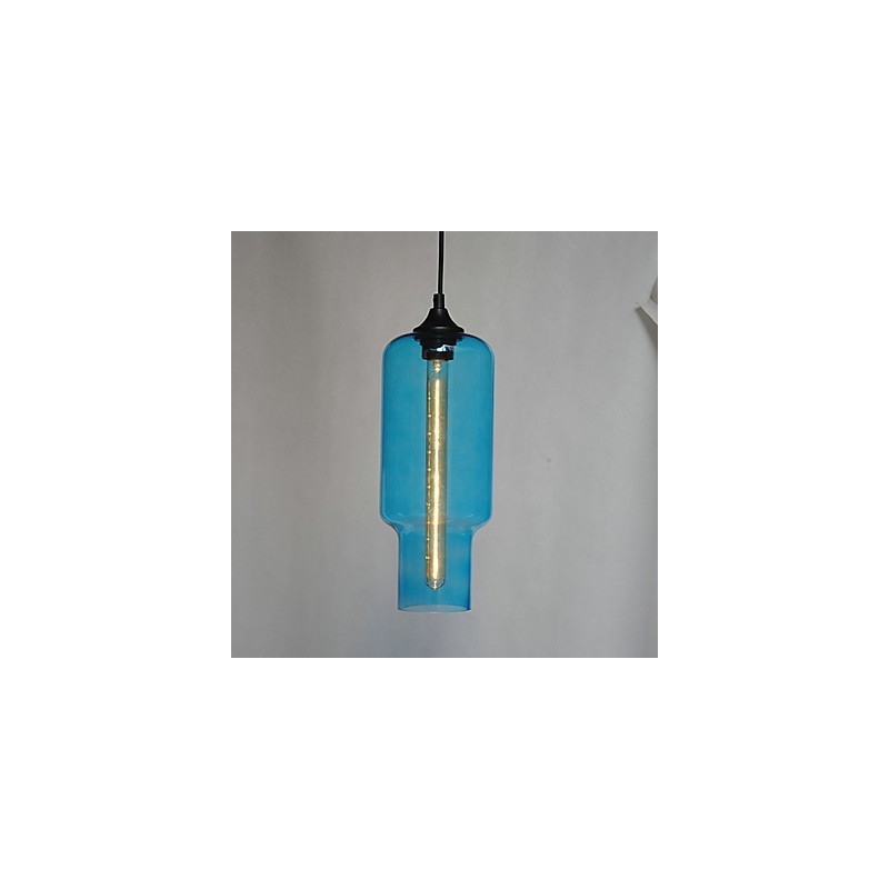 Moderne Glas-Pendelleuchte im braunen Blasen-Design