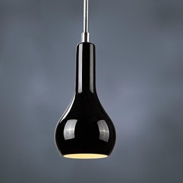 Moderne Pendelleuchte aus verchromtem Metall im Mini-Stil
