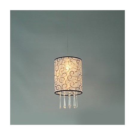 Moderne, zeitgenössische Pendelleuchte im Trommelkristall-Mini-Stil mit galvanisierter Beschichtung Moderne, zeitgenössische Pendelleuchte im Trommelkristall-Mini-Stil mit galvanisierter Beschichtung