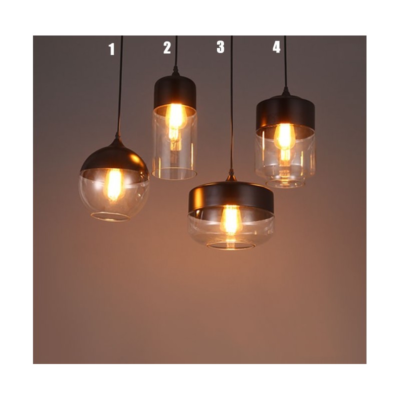 Die Kunst-Kronleuchterlampe aus Schmiedeeisen und Glas von The Nordic Creative Stair Shop
