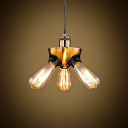 Amerikanische Country Industrial Kupfer Kopf Drei Fuß Droplight Lampe