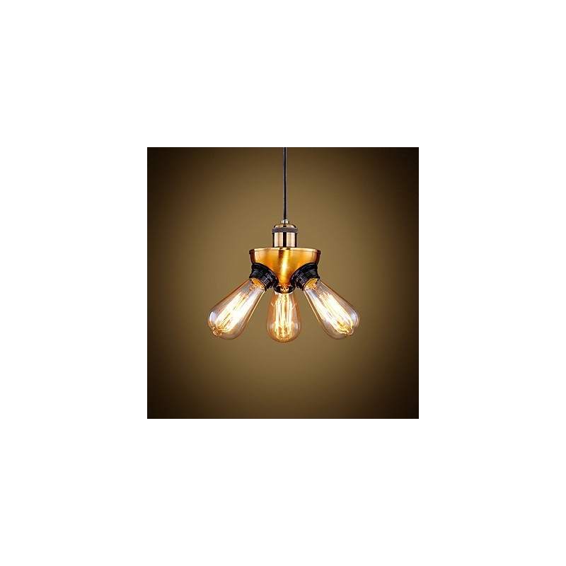 Amerikanische Country Industrial Kupfer Kopf Drei Fuß Droplight Lampe