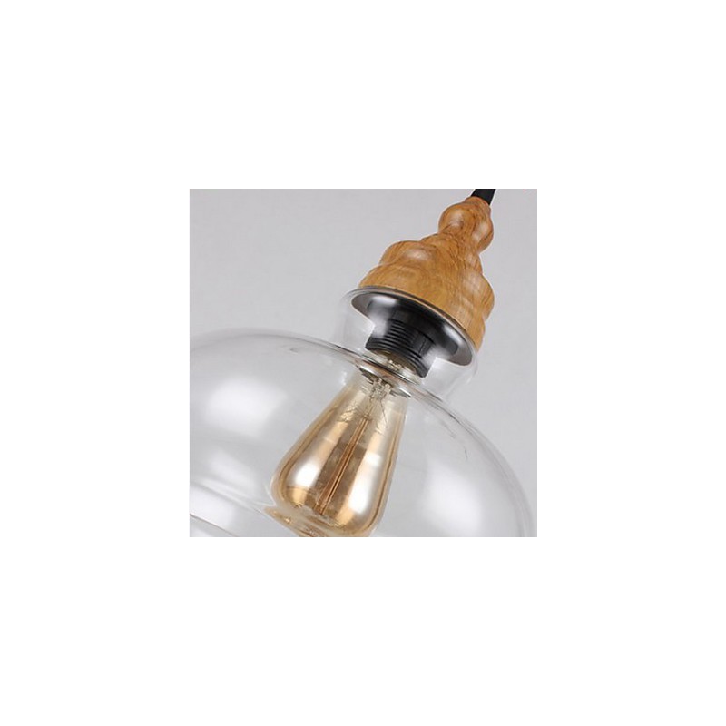 Nordamerikanische kreative Holzmaserung Kristalllampe Wiederherstellung alten Weisen Lampe Licht