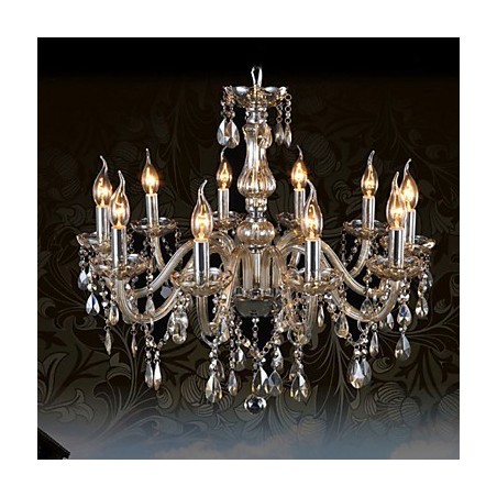 10 Lichter Luxus Kristall Kronleuchter Cognac Farbe K9 Kristall Kronleuchter 10 Lichter Luxus Kristall Kronleuchter Cognac Farbe K9 Kristall Kronleuchter