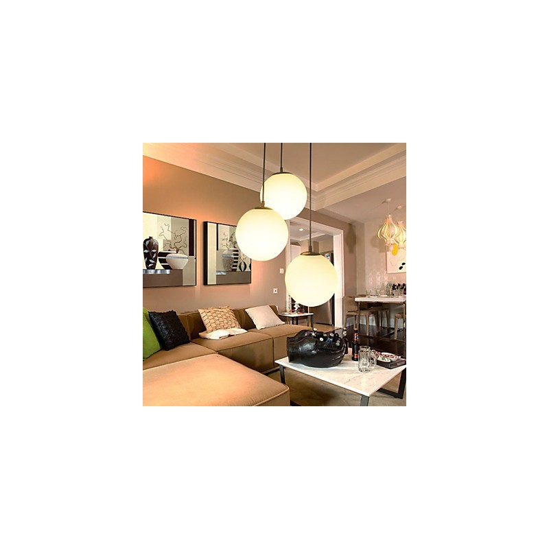 Glaskugel Kronleuchter Sphärisches Licht Einfache Einzelkopf Droplight Lampe Beleuchtung