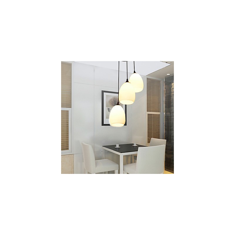 Moderne und vertraglich L kreative Glaskugel Mahlzeiten Kronleuchter Lampe Licht