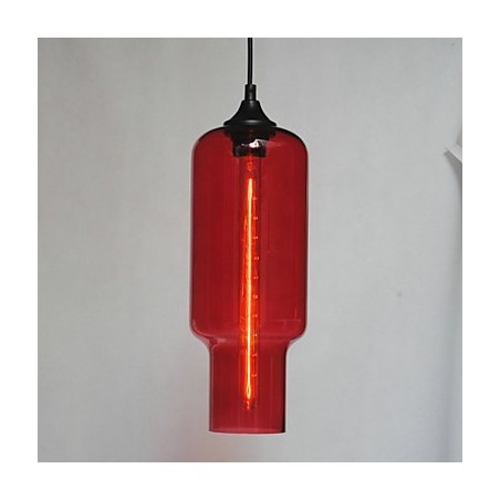 Moderne Glas-Hängeleuchte im braunen Blasen-Design