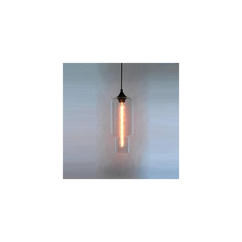 Moderne Glas-Hängeleuchte im braunen Blasen-Design