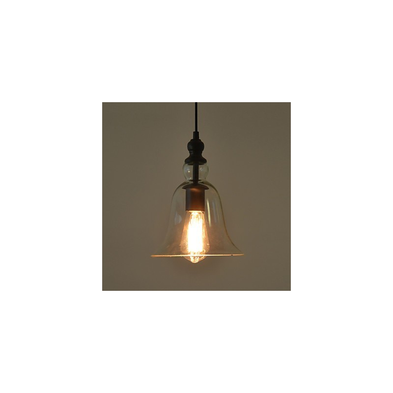 Vintage Industrieller Retro-Kronleuchter aus Glas, kreative minimalistische Nachttischlampe, klare Farbe