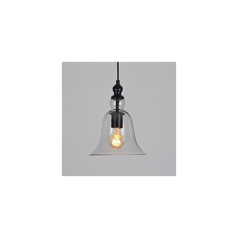 Vintage Industrieller Retro-Kronleuchter aus Glas, kreative minimalistische Nachttischlampe, klare Farbe